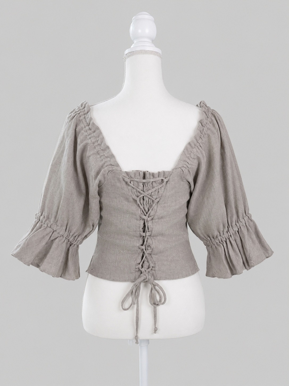 Vintage Two-tone Peasant Blouse, Cottagecore, Dirndl Blouse, Whimsy - Picture 7 of 10